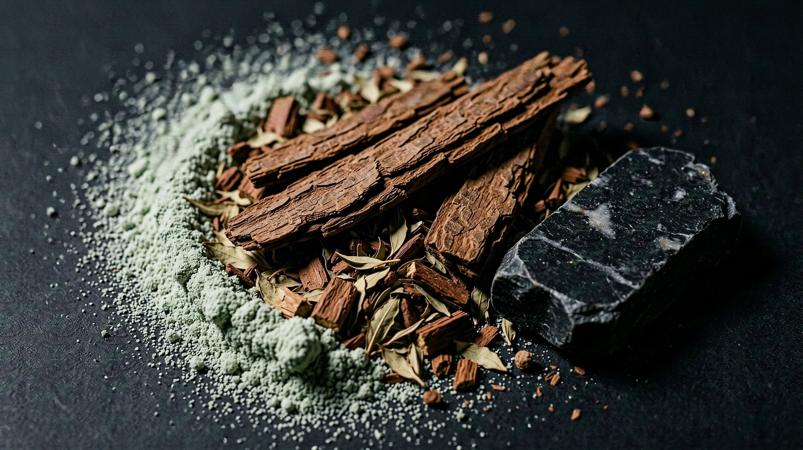 Macrophotography of raw botanical ingredients
